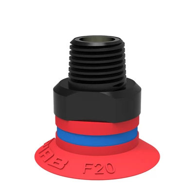 0101277派亚博吸盘Suction cup F20 Silicone,G1/8寸 male,with mesh filter and dual flow control valve-派亚博吸盘派亚博真空发生器