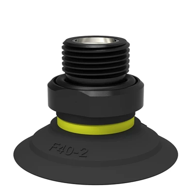 0101576派亚博吸盘Suction cup F40-2 Nitrile-PVC,G3/8寸 male,with mesh filter and dual flow control valve-派亚博吸盘派亚博真空发生器