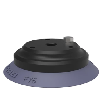 0128159派亚博吸盘Suction cup F75 HNBR,1/4寸 NPT female Al,with mesh filter &10-32 addl.conn.适用于硬纸板、钣金、玻璃和多孔材料等平坦工件-派亚博吸盘派亚博真空发生器
