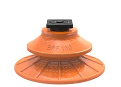 0206699派亚博吸盘Suction cup BFF110TP Polyurethane 55/60/30 T-slot with mesh filter这种摩擦吸盘专为油质表面而设计，适用于搬运金属成型工艺中的板材-派亚博真空发生器paib吸盘