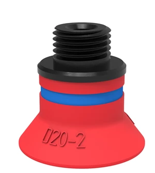 0101231派亚博吸盘Suction cup D20-2 Silicone, G1/8寸male/M5 female, with mesh filter-派亚博吸盘派亚博真空发生器piab吸盘