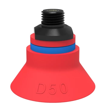 0101736派亚博吸盘Suction cup D50 Silicone, 1/4寸NPT male, with mesh filter-派亚博吸盘派亚博真空发生器piab吸盘