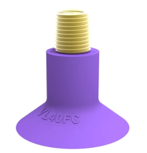 0202716派亚博吸盘Suction cup VL40FC, 1/4寸NPT-1/8寸NPSF具有超高性价比，包含浅凹平面吸盘、波纹管吸盘以及长波纹管吸盘三种形状可选，是基础/标准工业应用的最佳选择-派亚博吸盘派亚博真空发生器piab吸盘