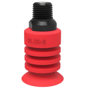 0124516派亚博吸盘Suction cup BL30-5 Silicone, 1/4寸NPT male-派亚博吸盘派亚博多层波纹吸盘